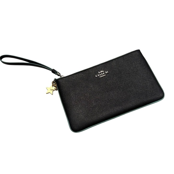 Coach Midnight Navy Wristlet with Charm - Picture 5 of 12